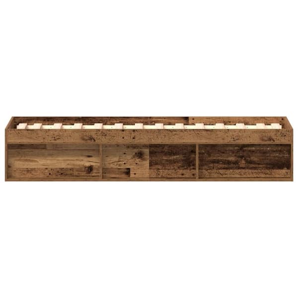 vidaXL Sengeramme uten madrass gammelt tre 90x190 cm konstruert tre