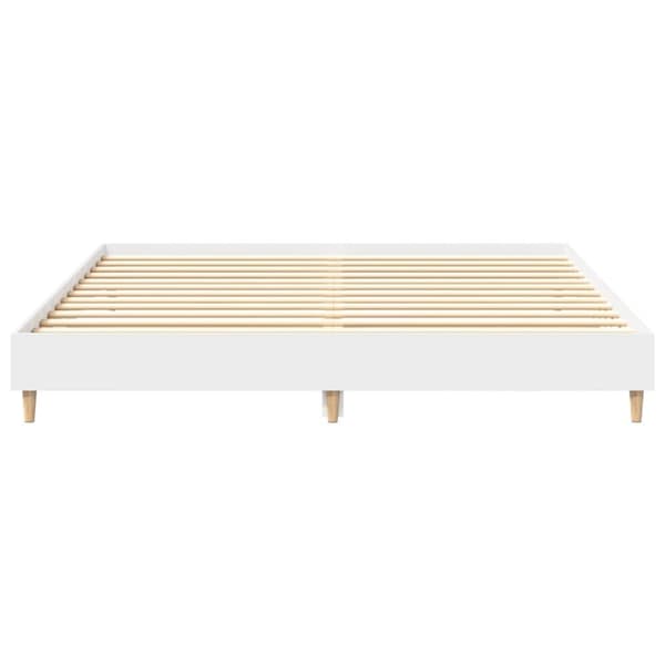 vidaXL Sengeramme uten madrass hvit 180x200 cm konstruert tre
