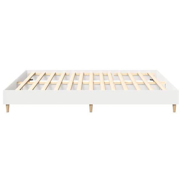 vidaXL Sengeramme uten madrass hvit 180x200 cm konstruert tre