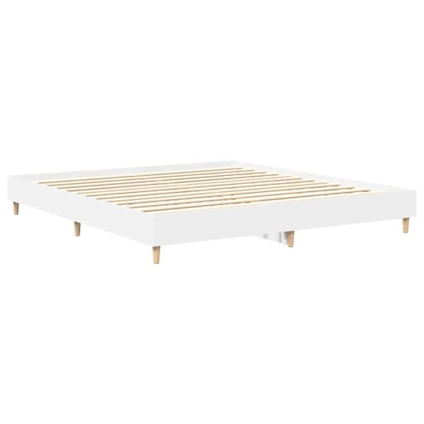 vidaXL Sengeramme uten madrass hvit 180x200 cm konstruert tre