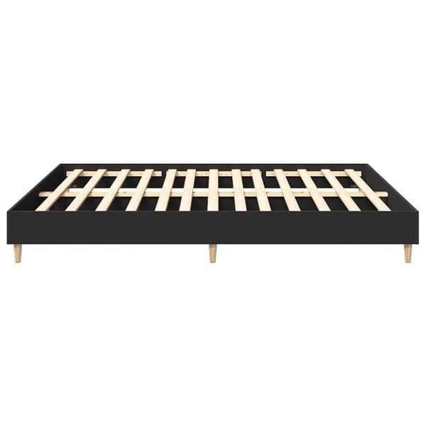vidaXL Sengeramme uten madrass svart 180x200 cm konstruert tre