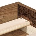 Miniatyrbilde 9 av 10: vidaXL Sengeramme uten madrass gammelt tre 180x200 cm konstruert tre
