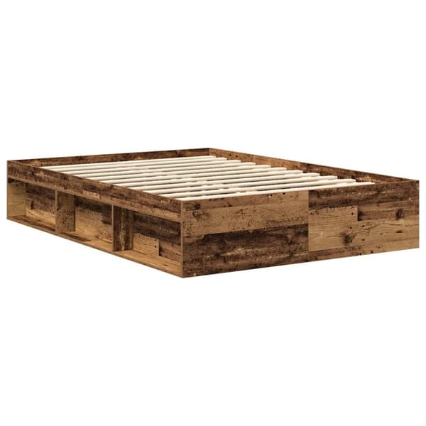 vidaXL Sengeramme uten madrass gammelt tre 140x190 cm konstruert tre
