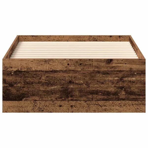 vidaXL Sengeramme uten madrass gammelt tre 100x200 cm konstruert tre
