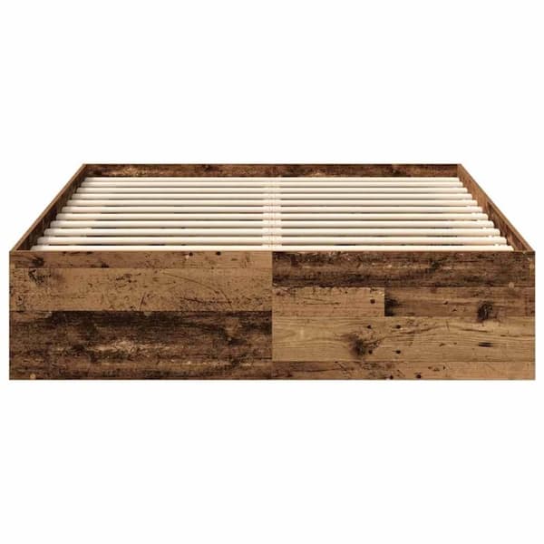 vidaXL Sengeramme uten madrass gammelt tre 140x200 cm konstruert tre