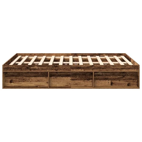 vidaXL Sengeramme uten madrass gammelt tre 140x200 cm konstruert tre