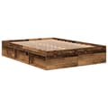 Miniatyrbilde 8 av 11: vidaXL Sengeramme uten madrass gammelt tre 140x200 cm konstruert tre