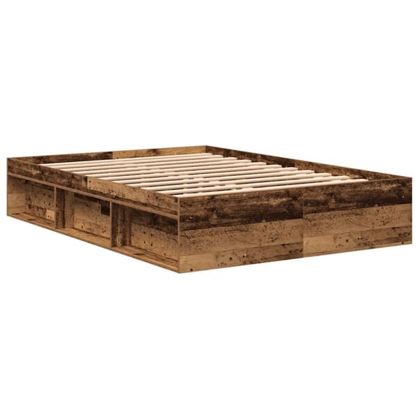 vidaXL Sengeramme uten madrass gammelt tre 140x200 cm konstruert tre