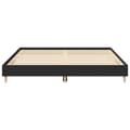 Miniatyrbilde 6 av 11: vidaXL Sengeramme uten madrass svart 160x200 cm konstruert tre
