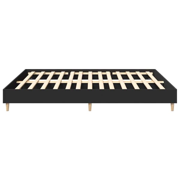 vidaXL Sengeramme uten madrass svart 160x200 cm konstruert tre