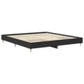 Miniatyrbilde 8 av 11: vidaXL Sengeramme uten madrass svart 160x200 cm konstruert tre