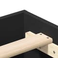 Miniatyrbilde 9 av 11: vidaXL Sengeramme uten madrass svart 160x200 cm konstruert tre