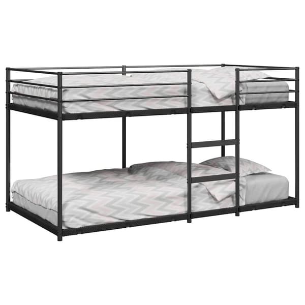 vidaXL køjeseng uden madras 107x203 cm stål sort