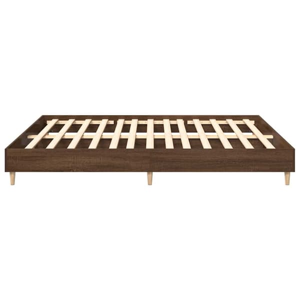 vidaXL Sengeramme uten madrass brun eik 160x200 cm konstruert tre