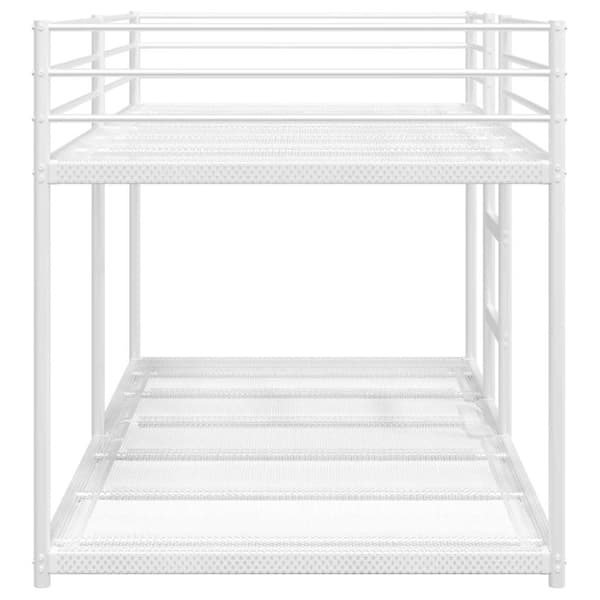vidaXL Våningssäng utan madrass vit 107x203 cm stål
