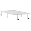 Miniatyrbilde 6 av 11: vidaXL Sengeramme uten madrass sammenleggbar hvit 90x190 cm stål