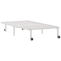 Miniatyrbilde 9 av 11: vidaXL Sengeramme uten madrass sammenleggbar hvit 90x190 cm stål