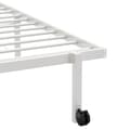 Miniatyrbilde 11 av 11: vidaXL Sengeramme uten madrass sammenleggbar hvit 90x190 cm stål