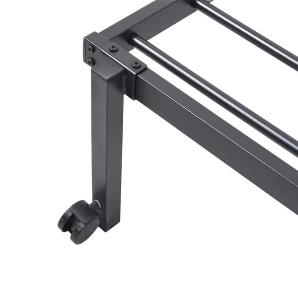 vidaXL Sengeramme uten madrass sammenleggbar svart 100x200 cm stål