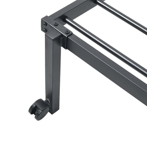 vidaXL Sengeramme uten madrass sammenleggbar svart 107x203 cm stål