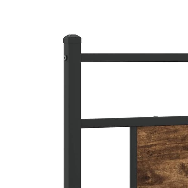 vidaXL Sängynrunko ilman patjaa savutammi 90x200 cm tekninen puu