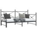 Miniatyrbillede 6 af 11: vidaXL daybed med udtræk uden madras 100x190 cm stål sort