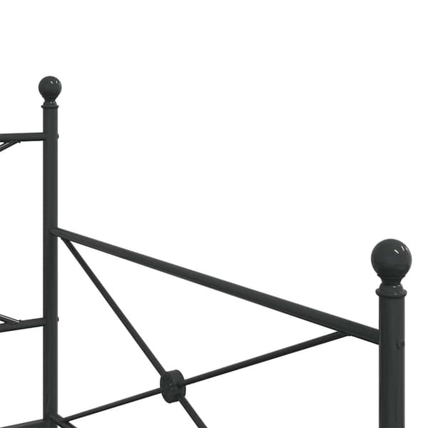 vidaXL daybed med udtræk uden madras 100x190 cm stål sort