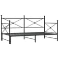 Miniatyrbillede 1 af 11: vidaXL daybed med udtræk uden madras 100x190 cm stål sort