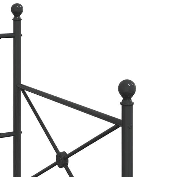 vidaXL Dagseng uten madrass svart 90x190 cm stål