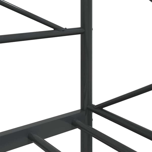 vidaXL Dagseng uten madrass svart 90x190 cm stål