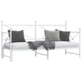 Miniatyrbillede 6 af 11: vidaXL daybed med udtræk uden madras 80x200 cm stål hvid