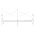 Miniatyrbillede 7 af 11: vidaXL daybed med udtræk uden madras 80x200 cm stål hvid