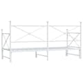 Miniatyrbillede 9 af 11: vidaXL daybed med udtræk uden madras 80x200 cm stål hvid