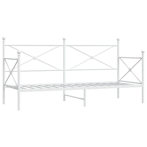 vidaXL daybed uden madras 80x200 cm stål hvid
