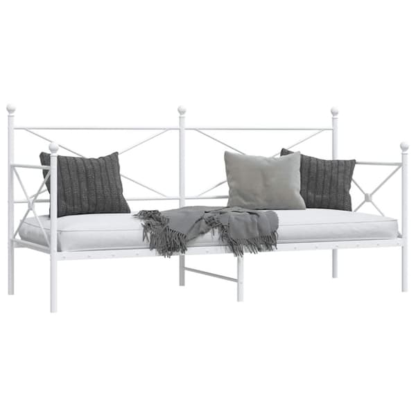 vidaXL daybed uden madras 80x200 cm stål hvid