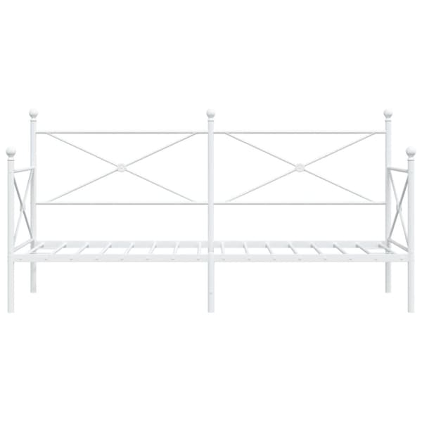 vidaXL daybed uden madras 80x200 cm stål hvid