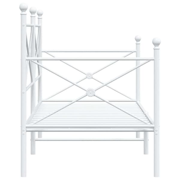 vidaXL daybed uden madras 80x200 cm stål hvid