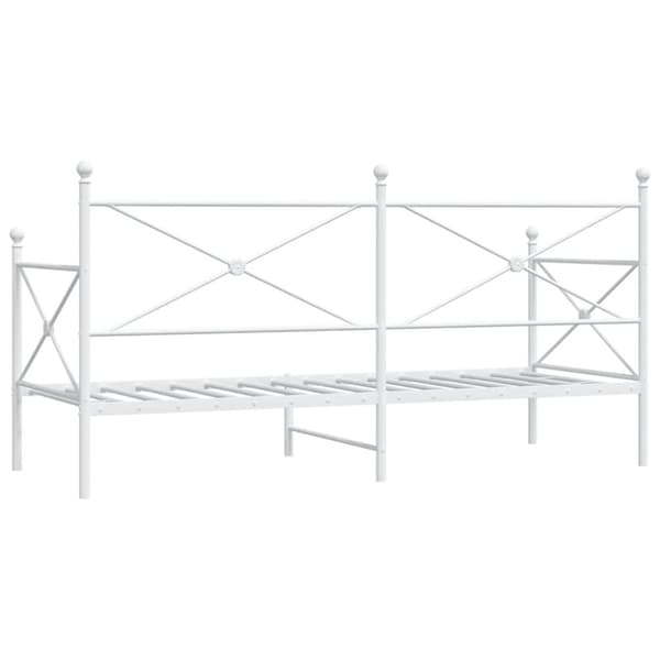 vidaXL daybed uden madras 80x200 cm stål hvid