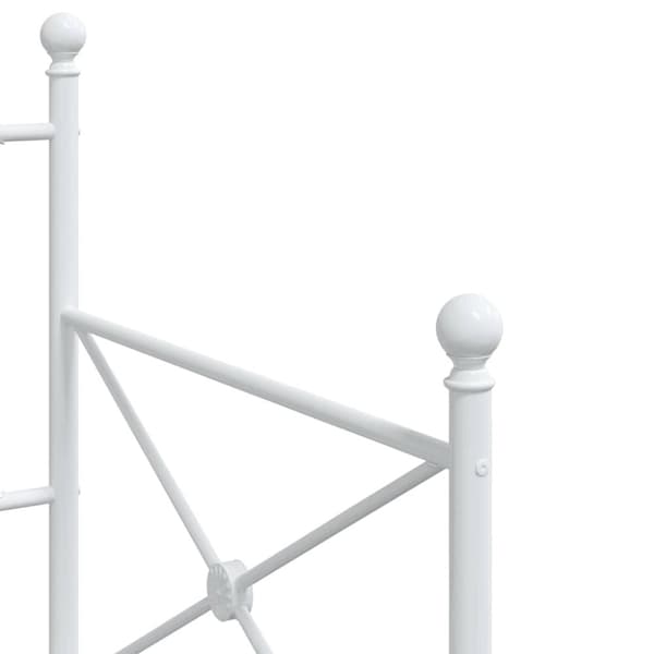 vidaXL daybed uden madras 80x200 cm stål hvid