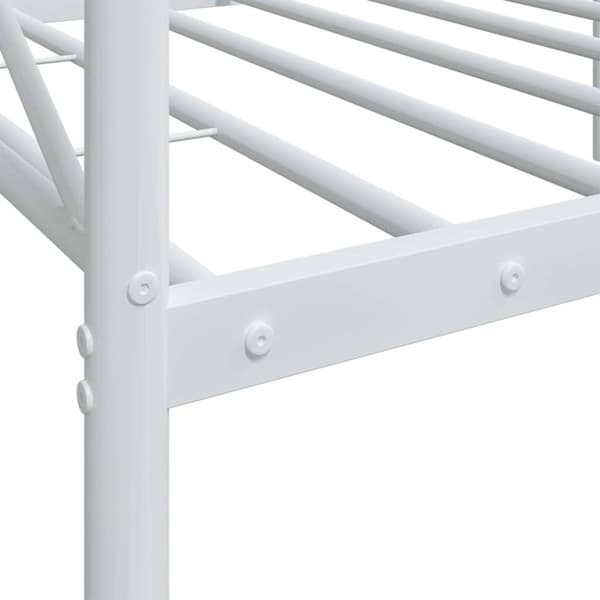 vidaXL daybed uden madras 80x200 cm stål hvid