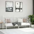 Miniatyrbillede 4 af 11: vidaXL daybed uden madras 75x190 cm stål hvid