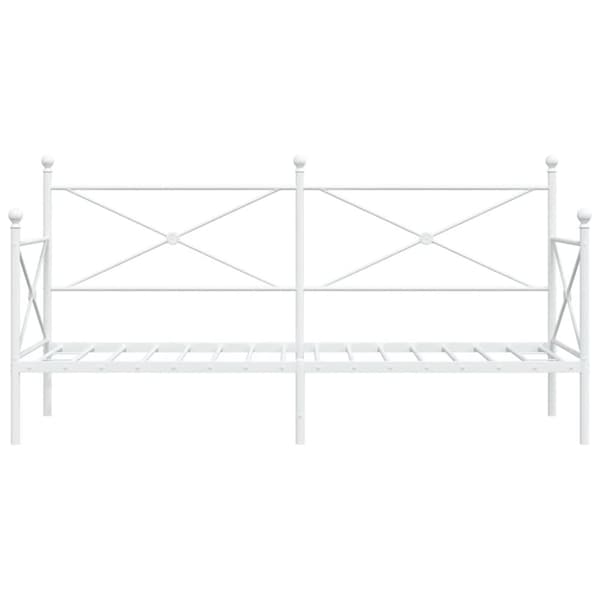 vidaXL daybed uden madras 75x190 cm stål hvid