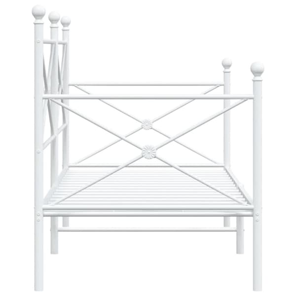 vidaXL daybed uden madras 75x190 cm stål hvid