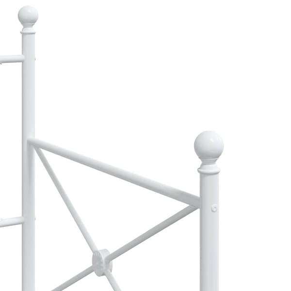 vidaXL daybed uden madras 75x190 cm stål hvid