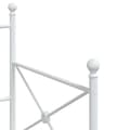 Miniatyrbillede 9 af 11: vidaXL daybed uden madras 75x190 cm stål hvid