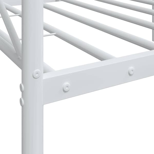 vidaXL daybed uden madras 75x190 cm stål hvid