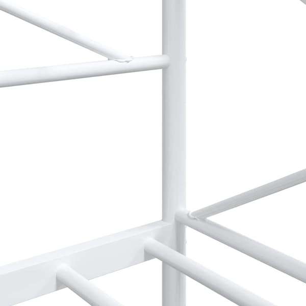 vidaXL Dagseng uten madrass hvit 80x200 cm stål
