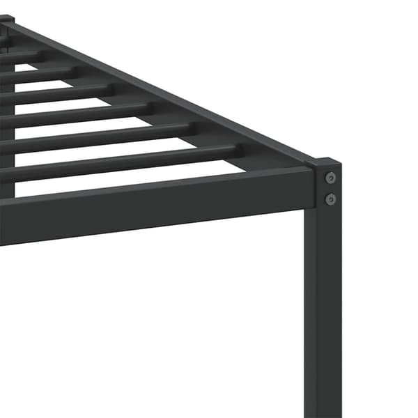 vidaXL sengeramme uden madras 107x203 cm konstrueret træ røget eg