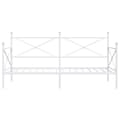 Miniatyrbilde 6 av 11: vidaXL Dagseng uten madrass hvit 107x203 cm stål
