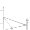 Miniatyrbilde 9 av 11: vidaXL Dagseng uten madrass hvit 107x203 cm stål